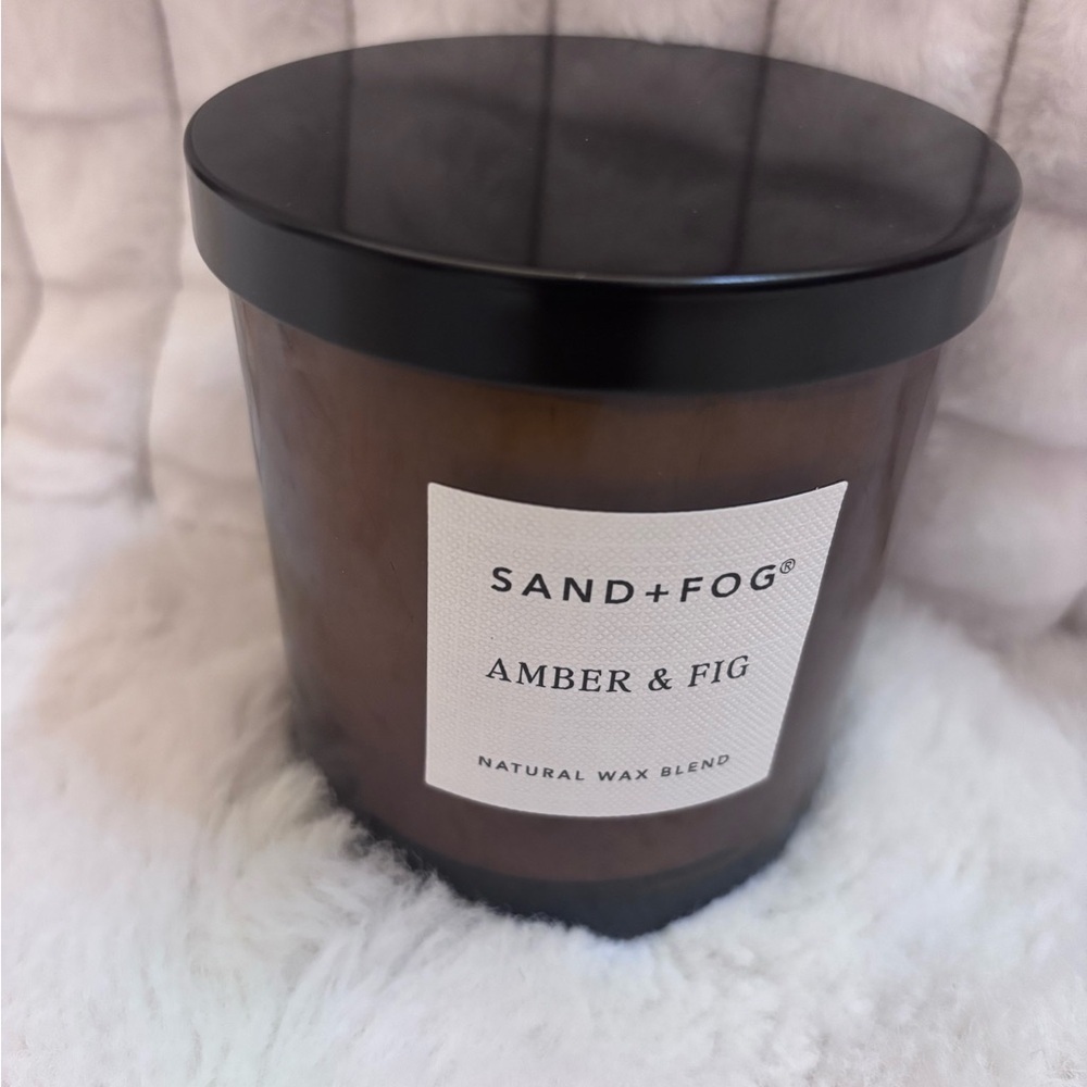 Sand + Fog Amber & Fig Brown Candle